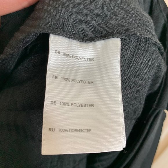 GS Dress Slacks Flat Front Trouser Relaxed Black Office Work Men's Size 46 - Picture 7 of 9